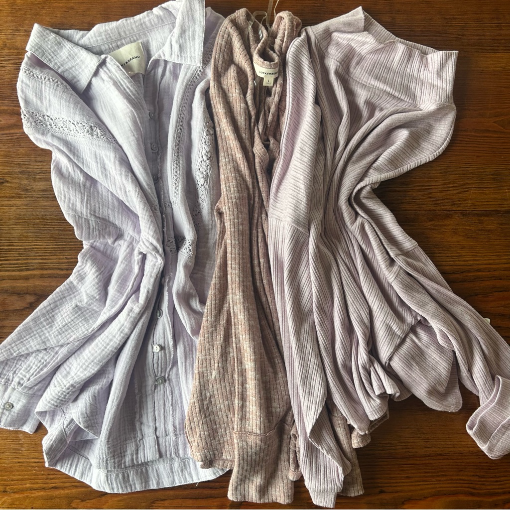 Lucky Brand 3pc Bundle Shirts Tops Size Large Nwt